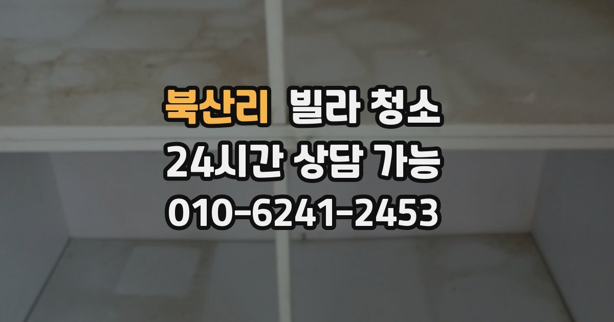 북산리 빌라 청소