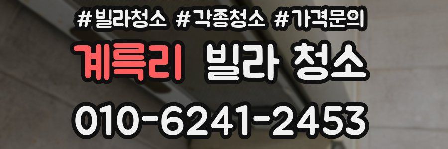 계륵리 빌라 청소