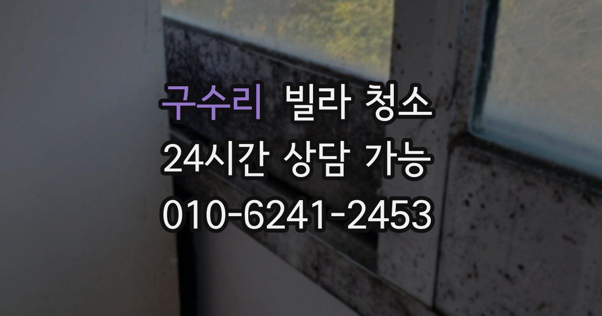 구수리 빌라 청소