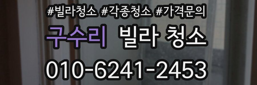 구수리 빌라 청소