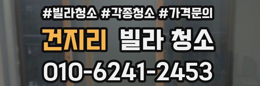 건지리 빌라 청소