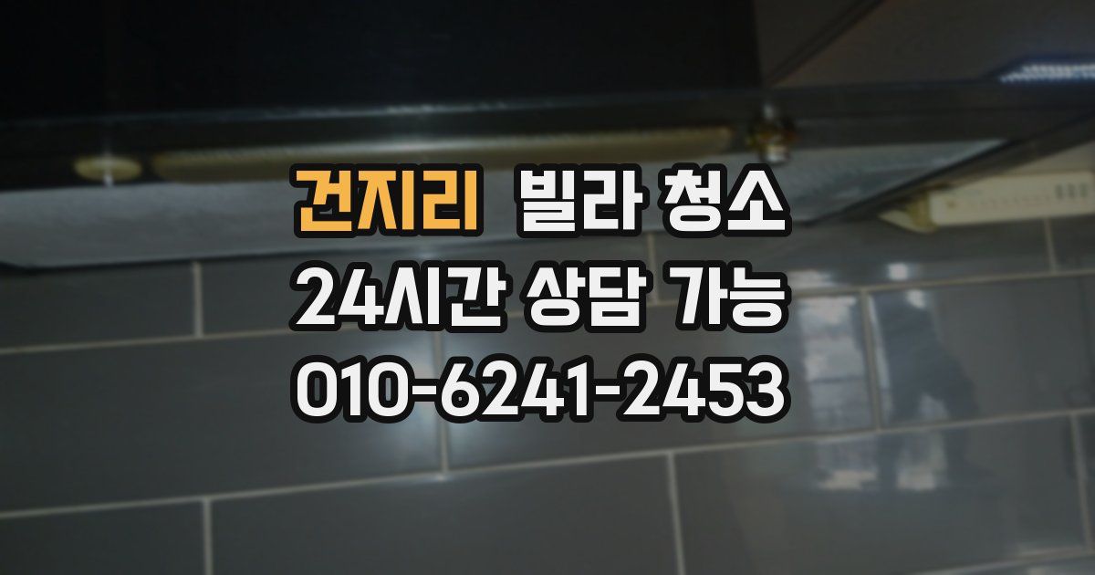 건지리 빌라 청소