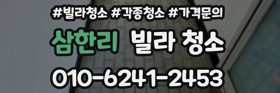 삼한리 빌라 청소