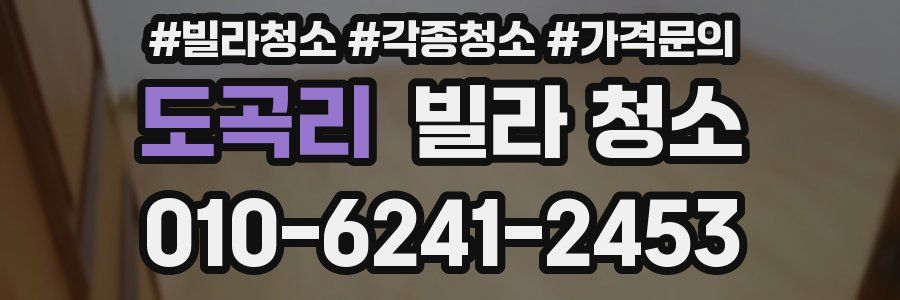 도곡리 빌라 청소