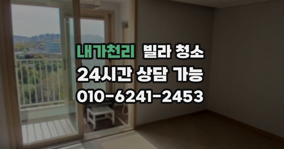 내가천리 빌라 청소