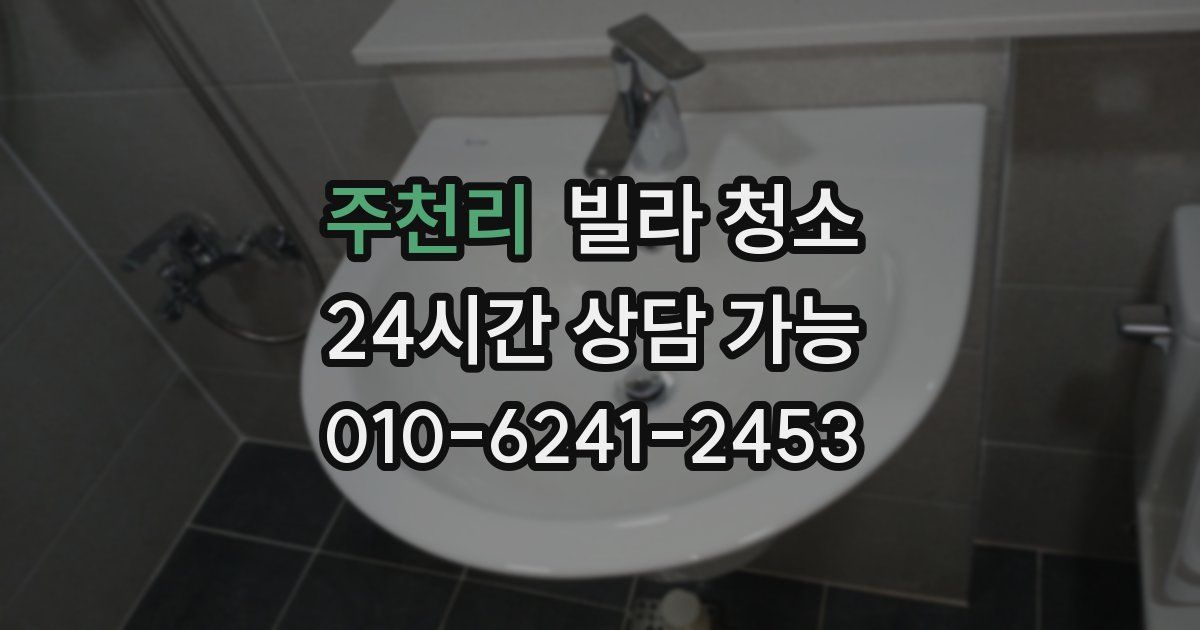 주천리 빌라 청소