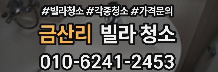 금산리 빌라 청소