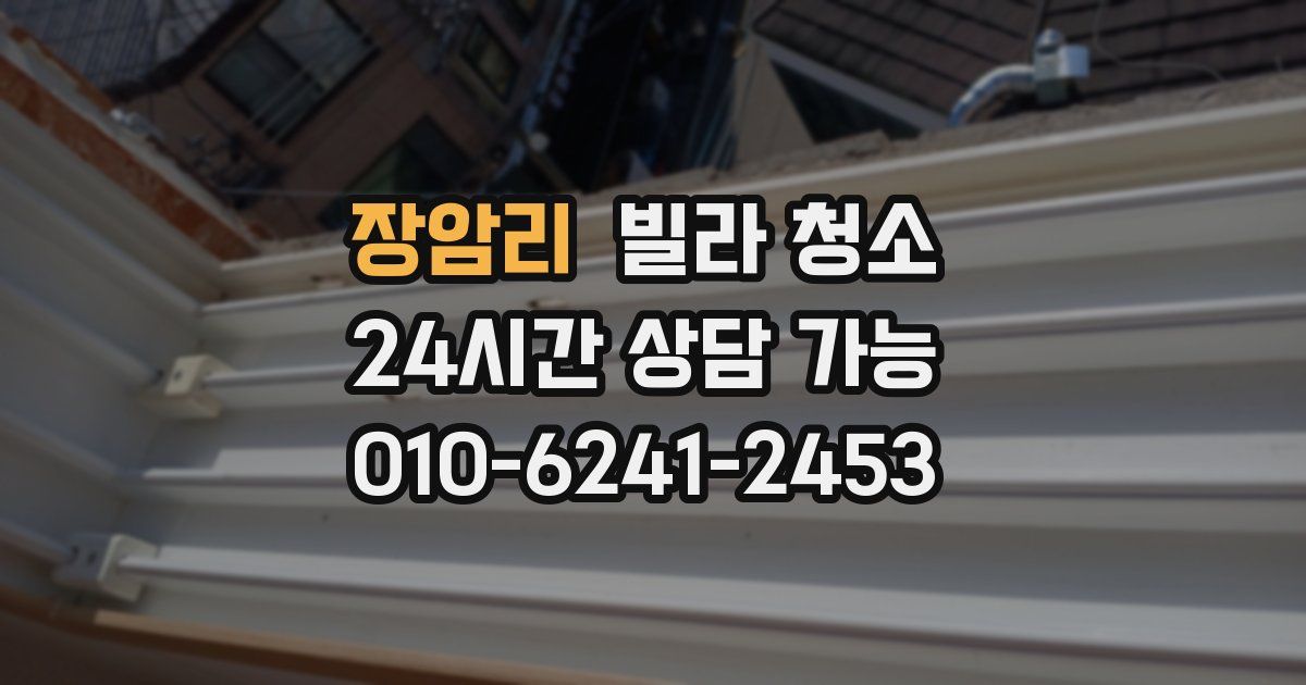 장암리 빌라 청소