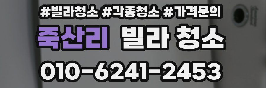 죽산리 빌라 청소
