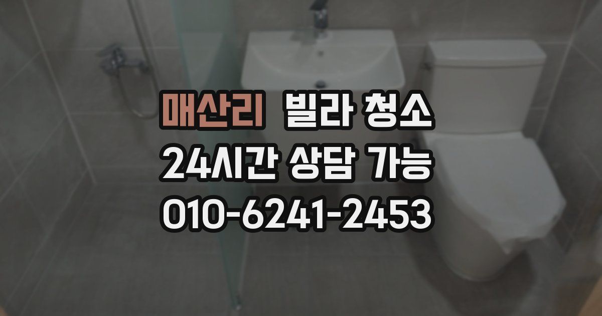 매산리 빌라 청소