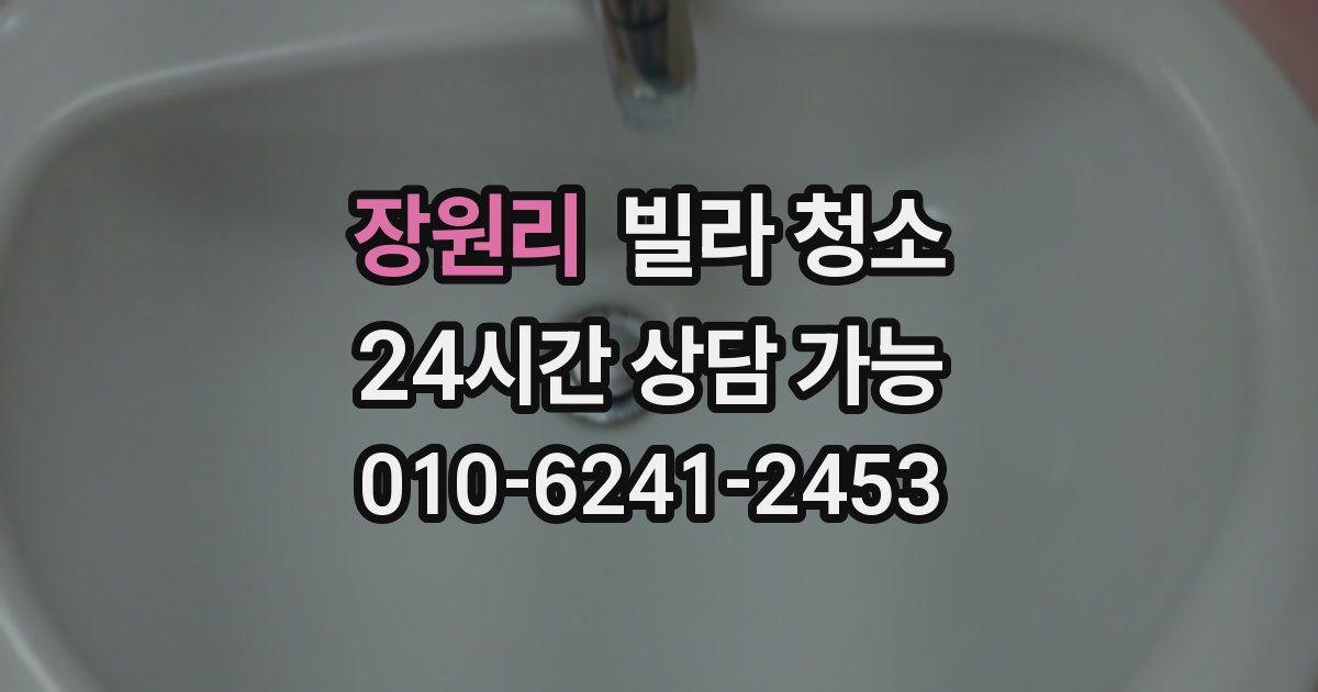 장원리 빌라 청소