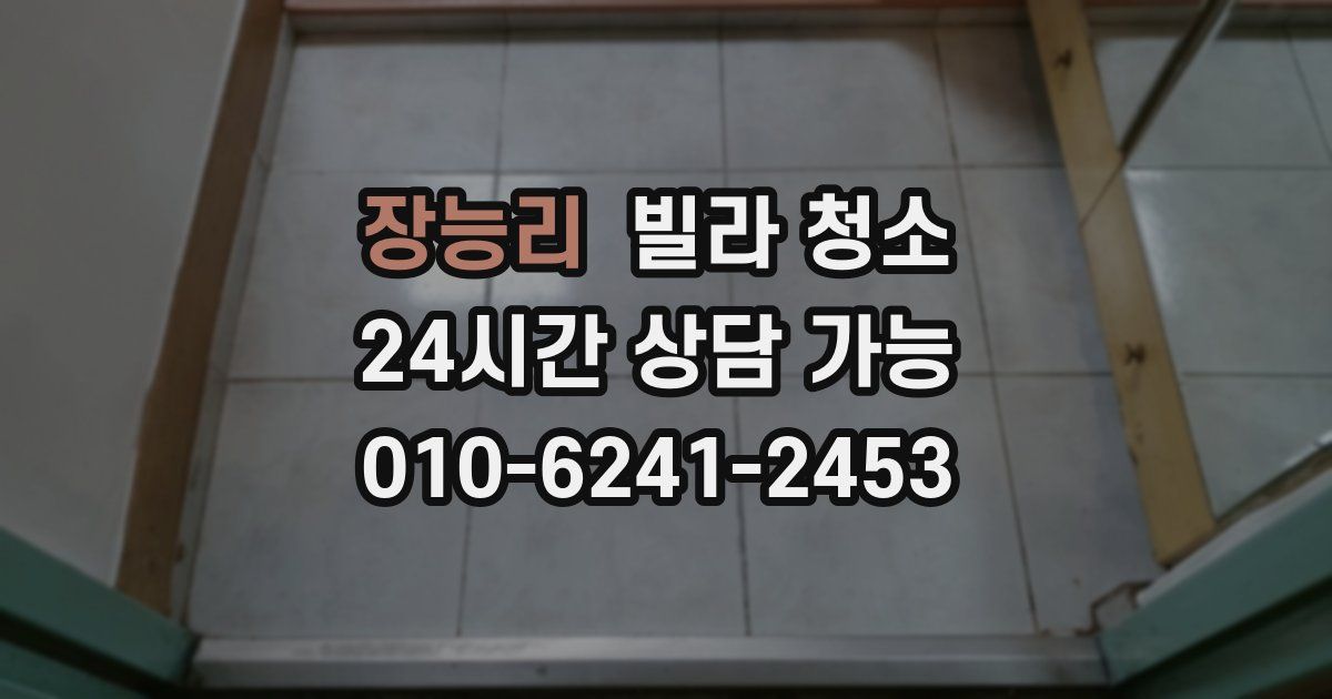 장능리 빌라 청소