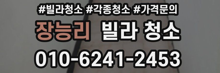 장능리 빌라 청소