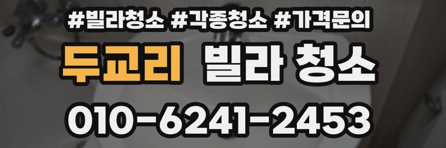 두교리 빌라 청소