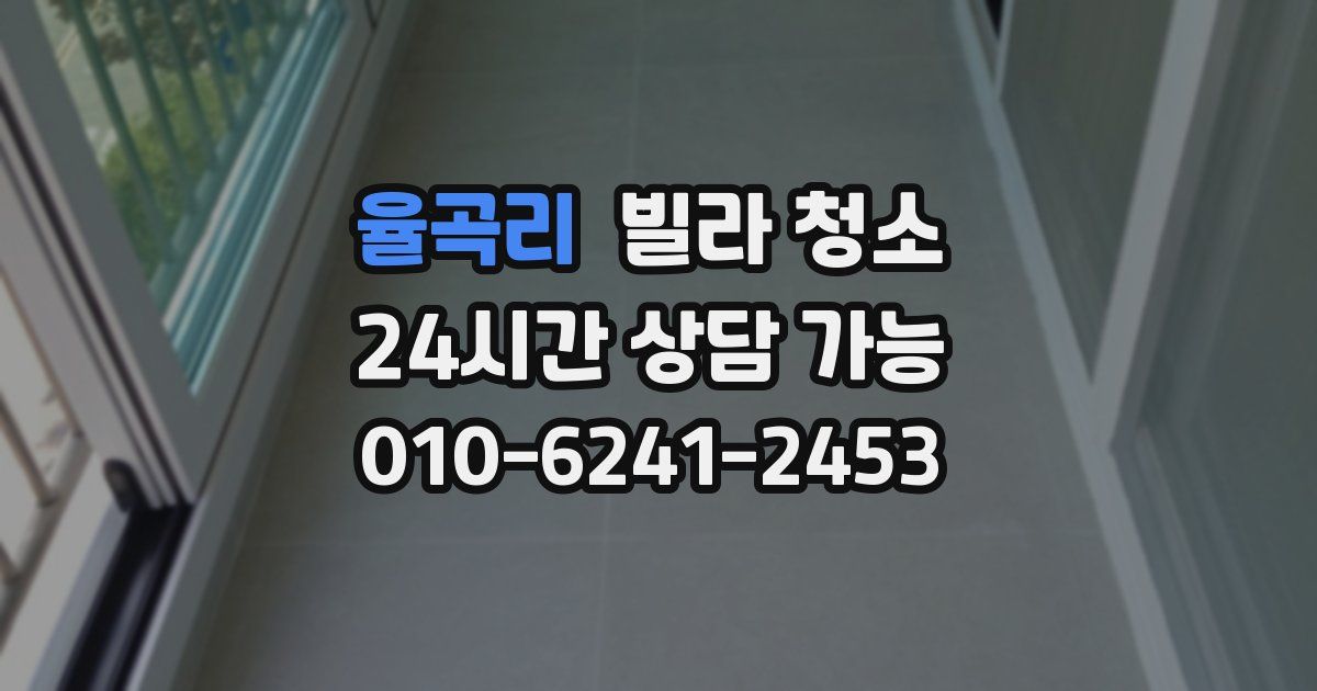 율곡리 빌라 청소