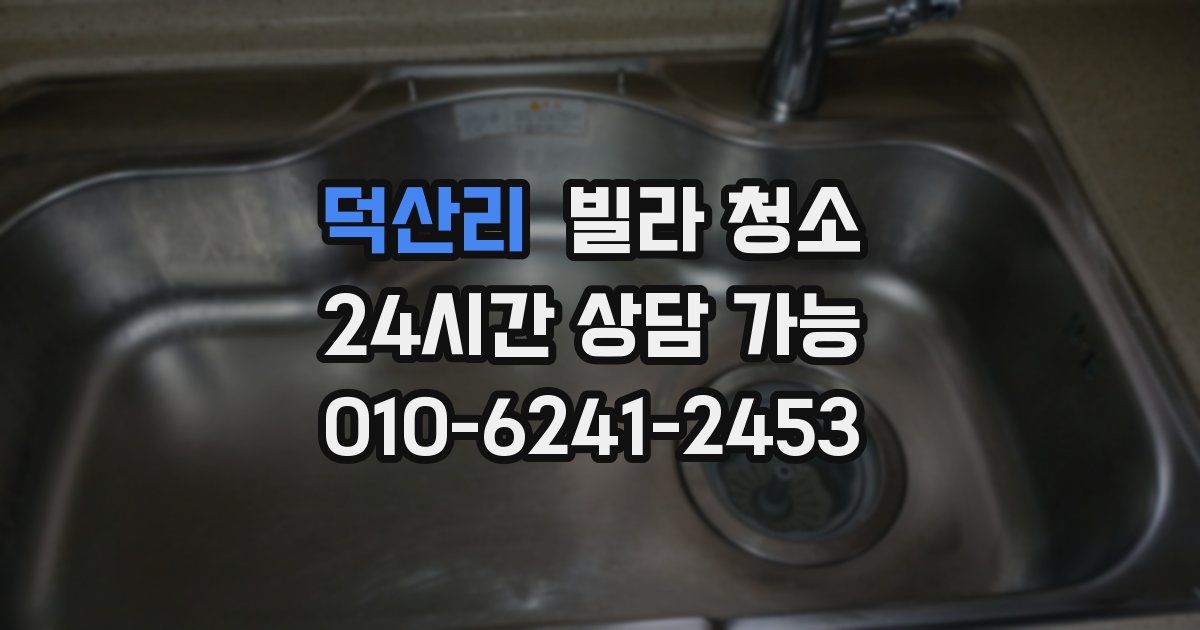 덕산리 빌라 청소