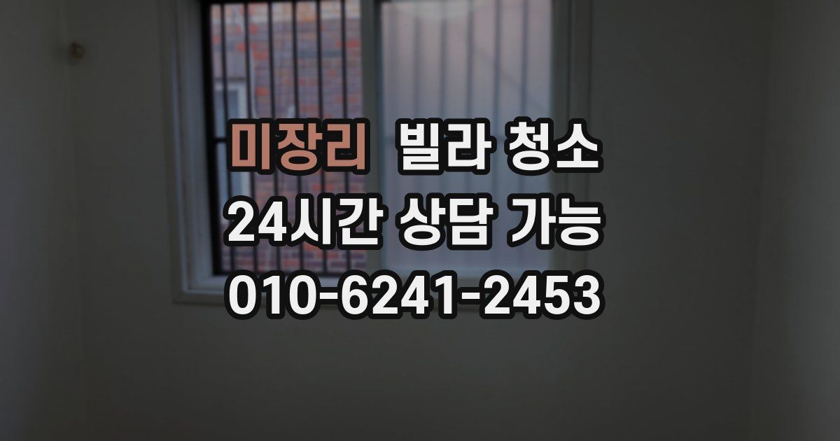 미장리 빌라 청소