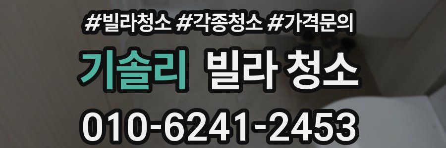 기솔리 빌라 청소