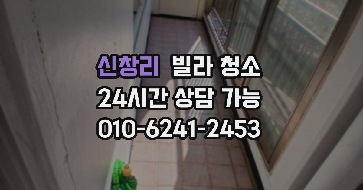 신창리 빌라 청소