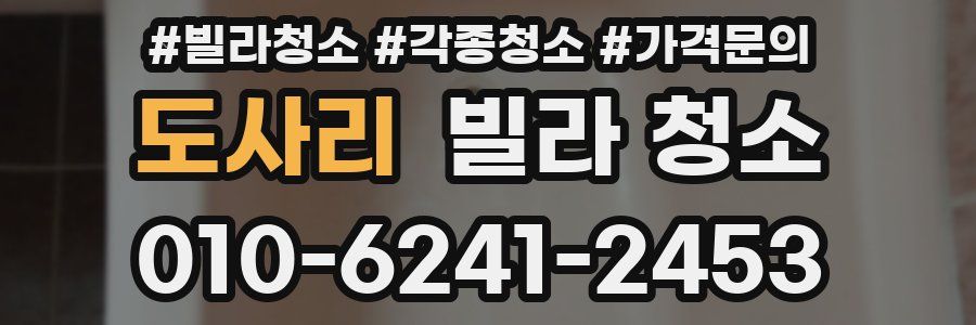 도사리 빌라 청소