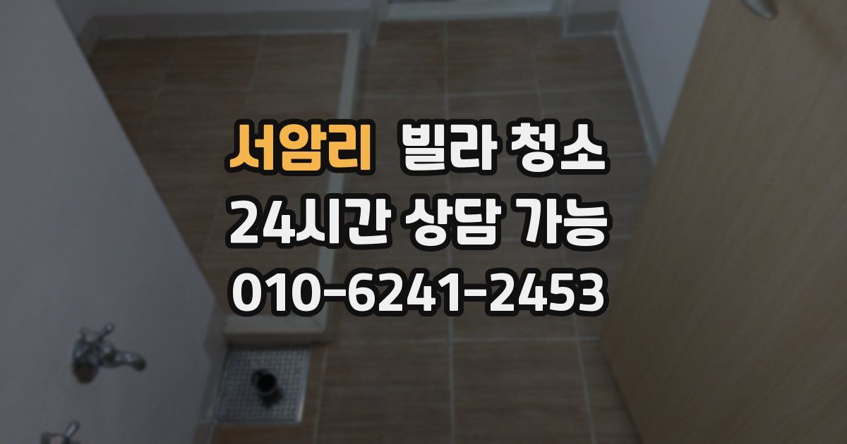 서암리 빌라 청소