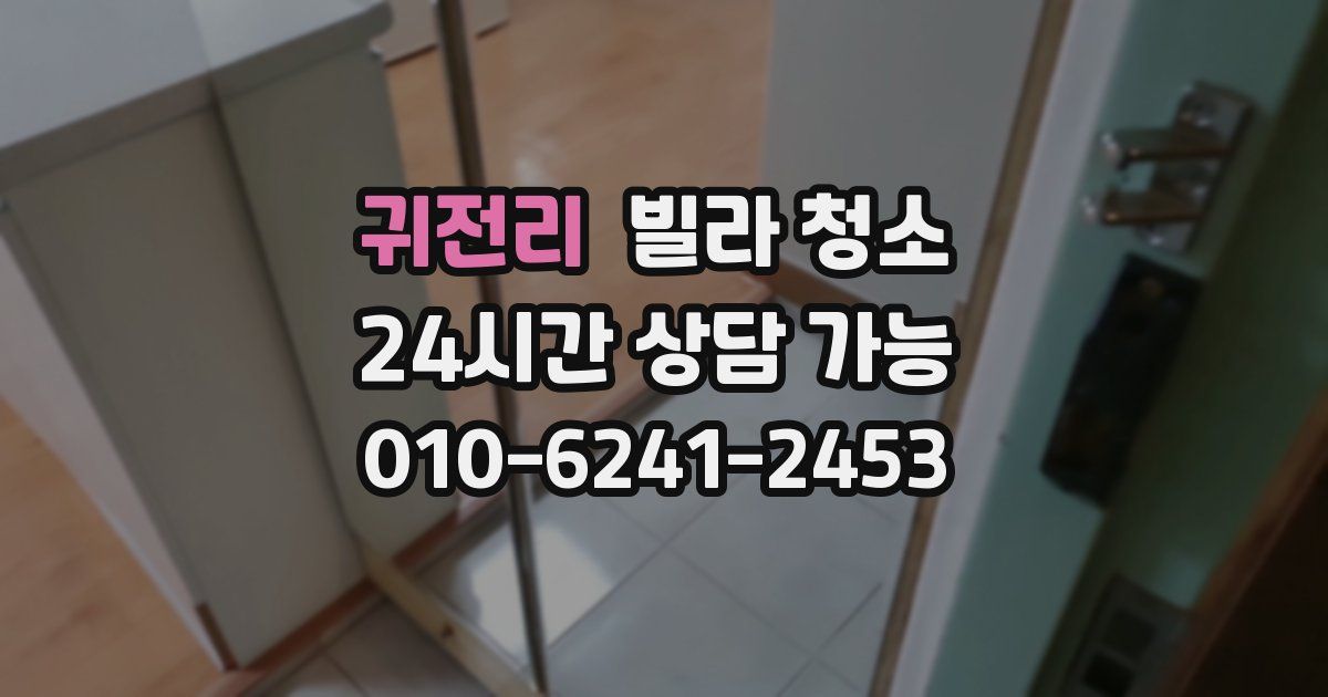 귀전리 빌라 청소