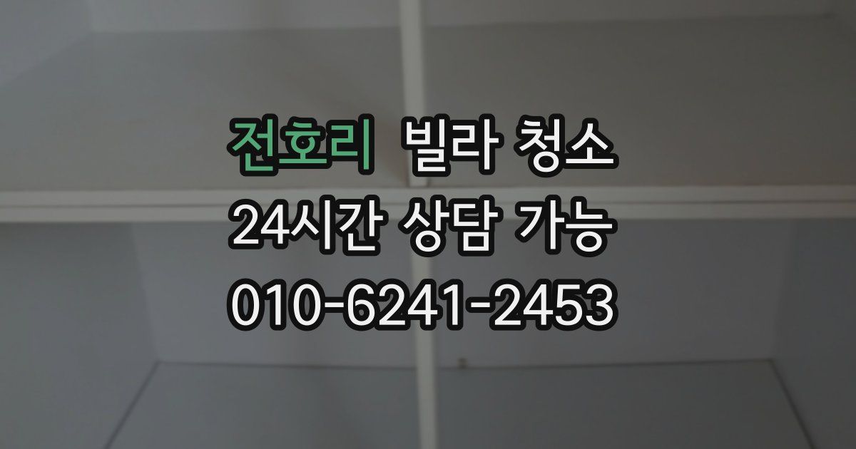 전호리 빌라 청소