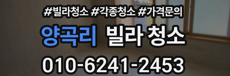 양곡리 빌라 청소