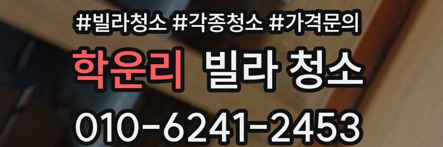 학운리 빌라 청소