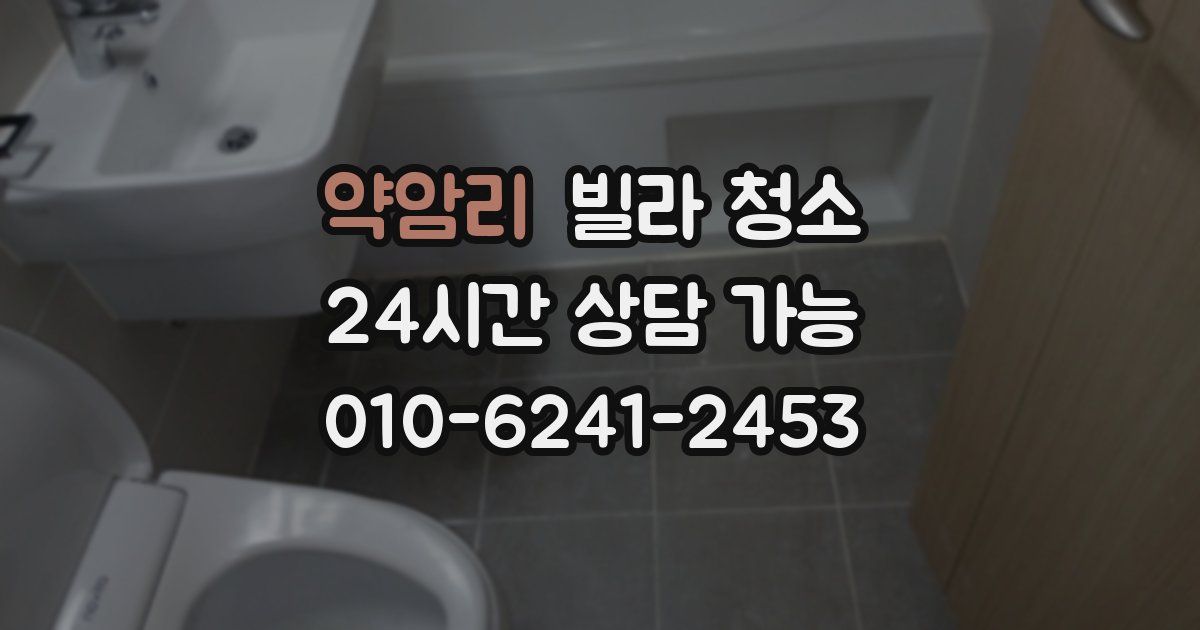 약암리 빌라 청소