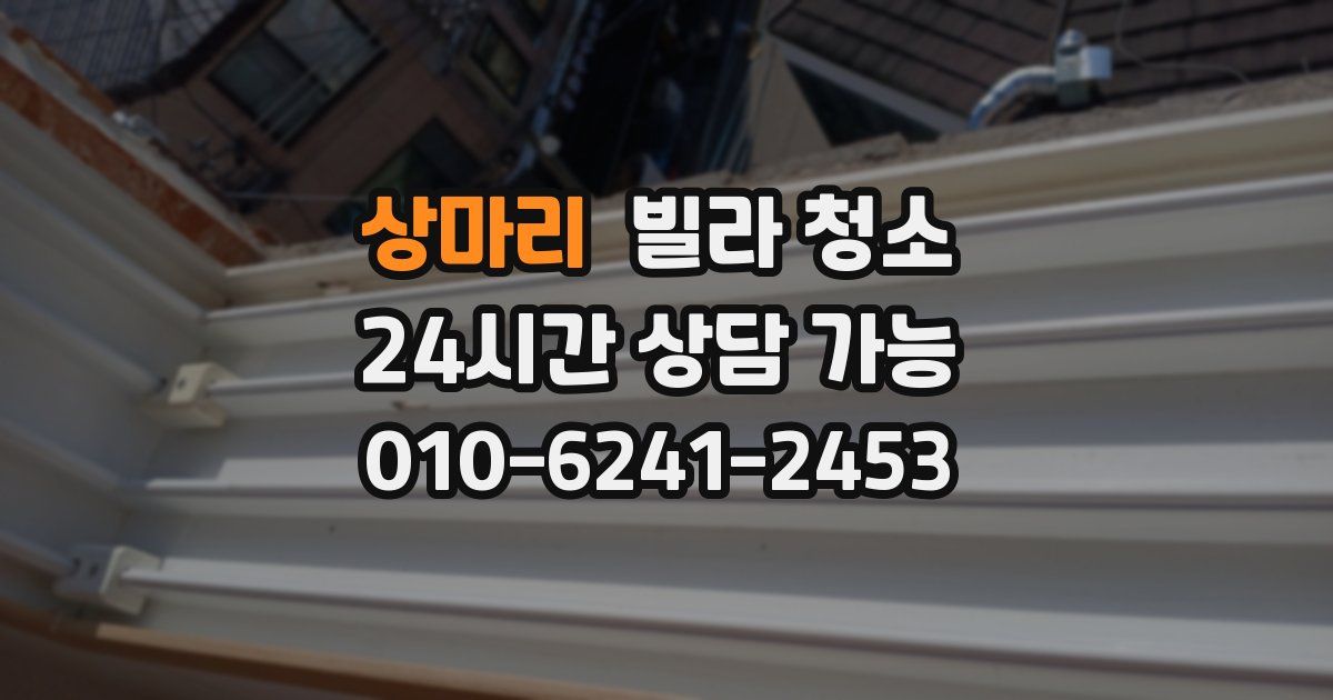 상마리 빌라 청소