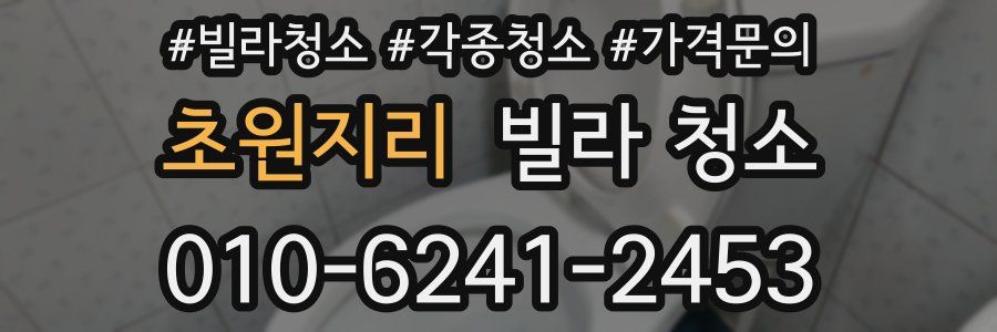 초원지리 빌라 청소