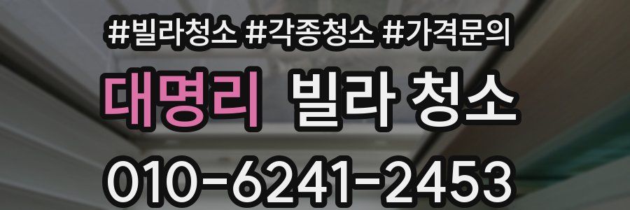 대명리 빌라 청소