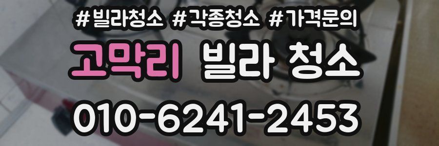 고막리 빌라 청소