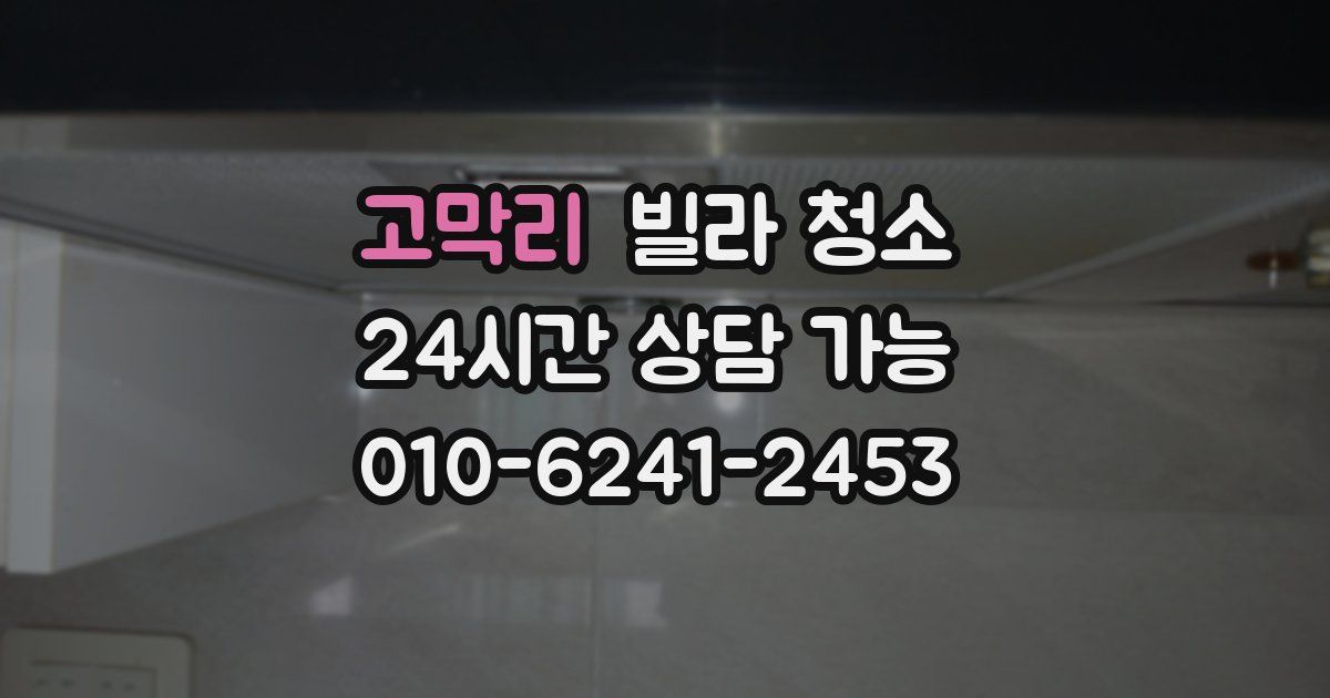 고막리 빌라 청소