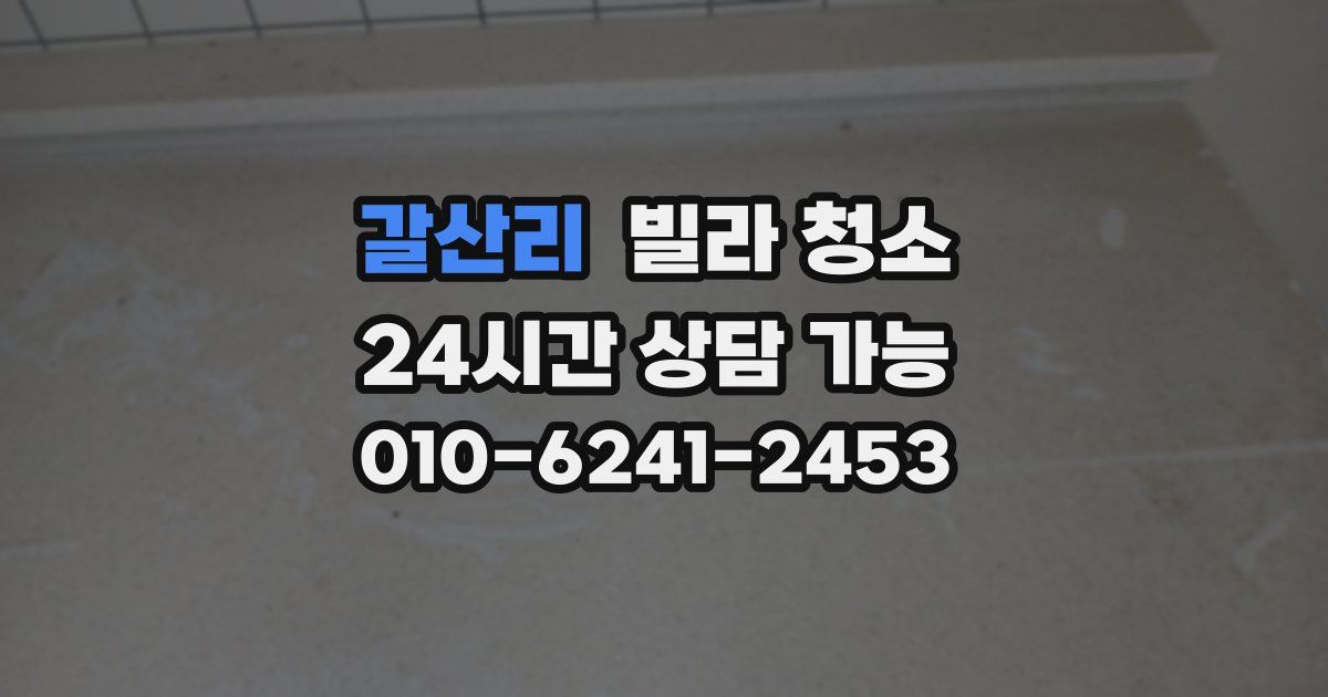 갈산리 빌라 청소