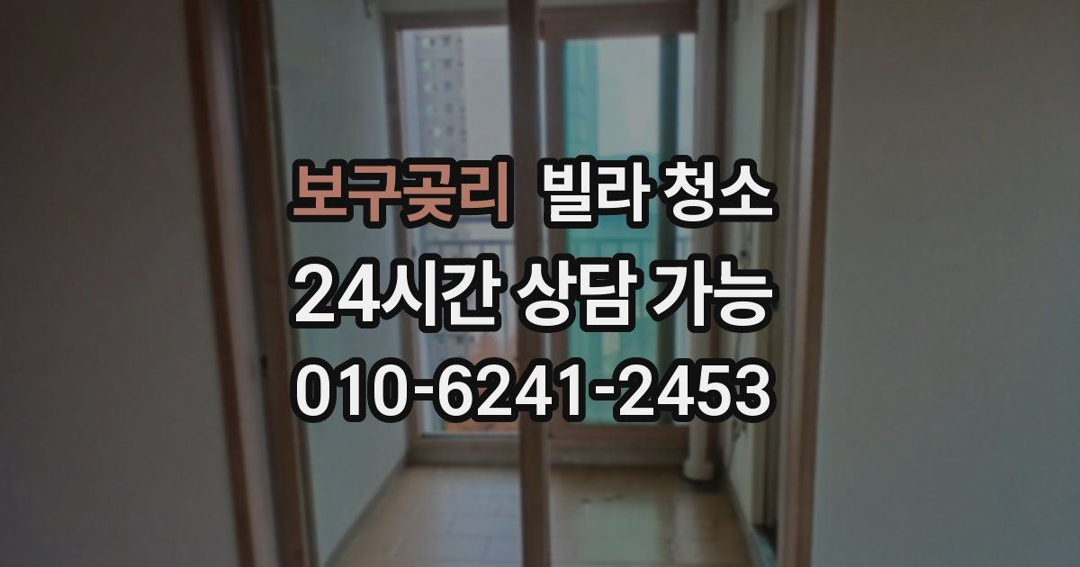 보구곶리 빌라 청소