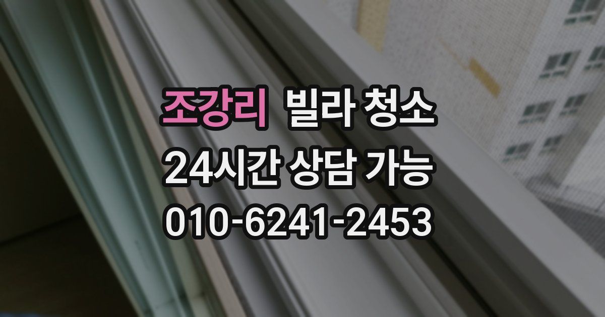 조강리 빌라 청소