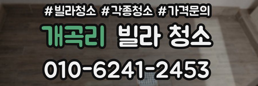 개곡리 빌라 청소