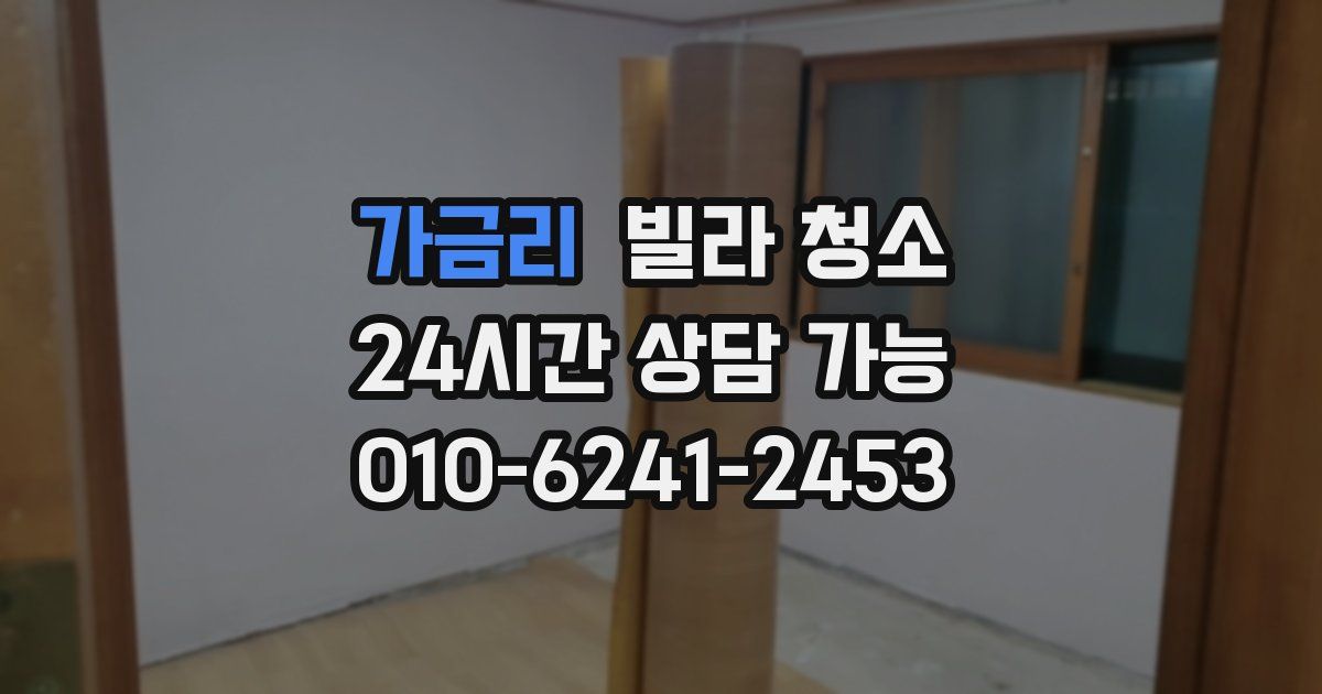 가금리 빌라 청소