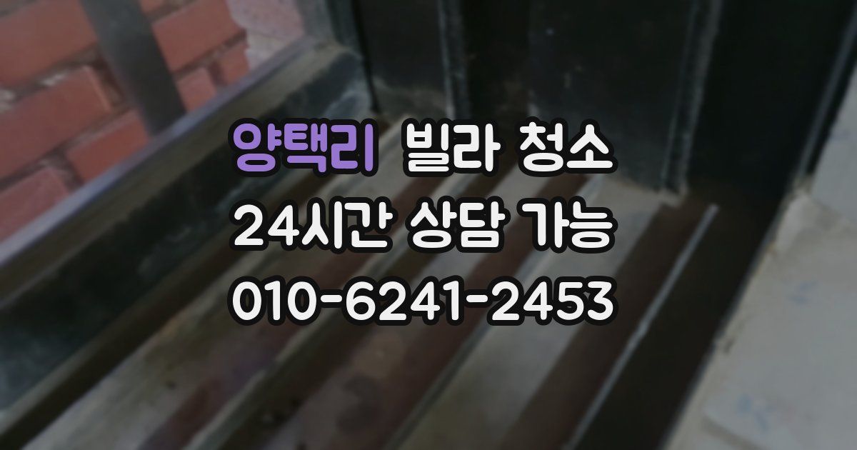 양택리 빌라 청소