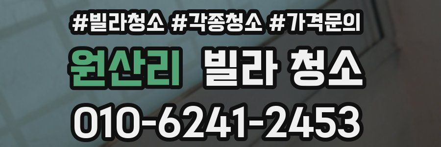원산리 빌라 청소