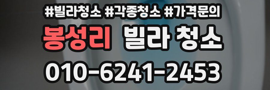 봉성리 빌라 청소