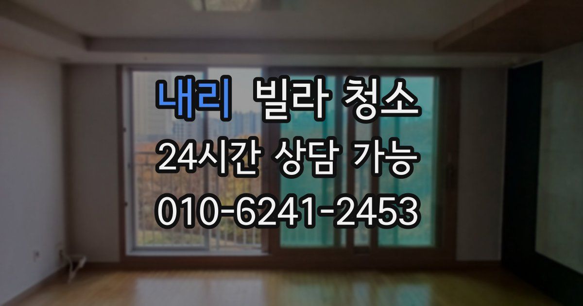 내리 빌라 청소