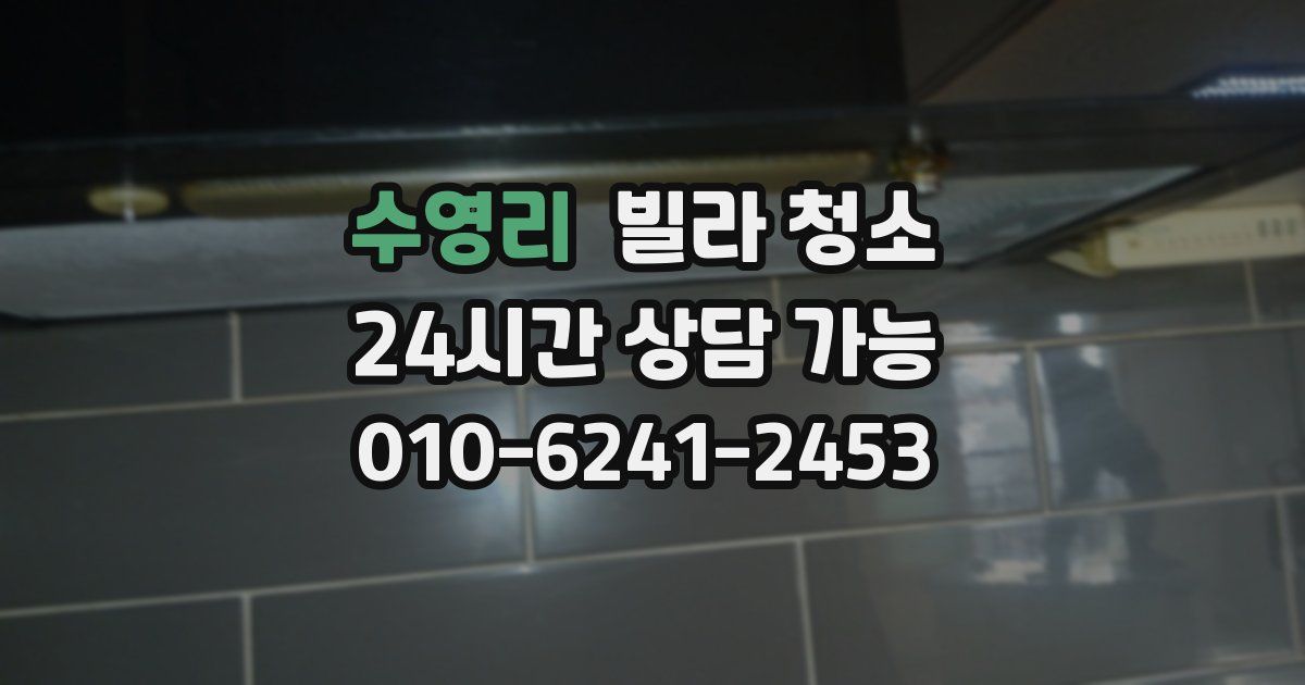 수영리 빌라 청소