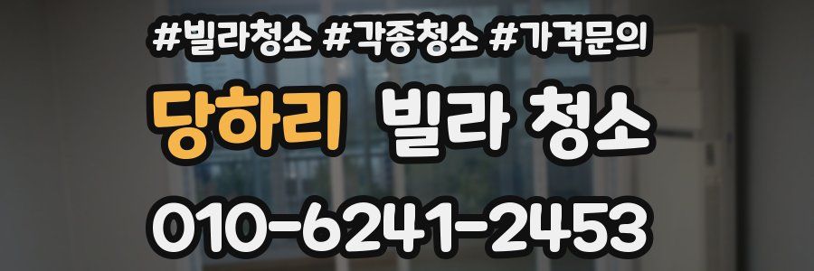 당하리 빌라 청소