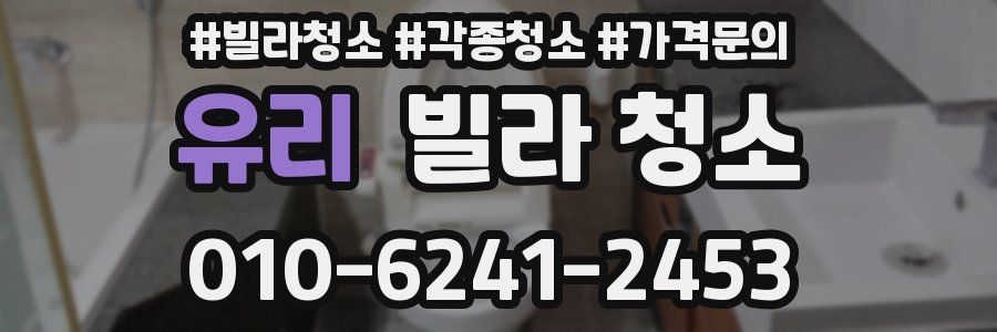 유리 빌라 청소