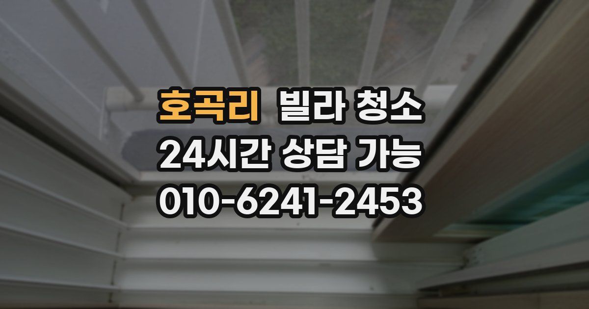 호곡리 빌라 청소