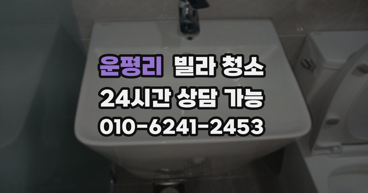 운평리 빌라 청소