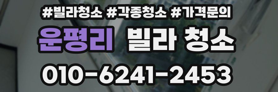 운평리 빌라 청소